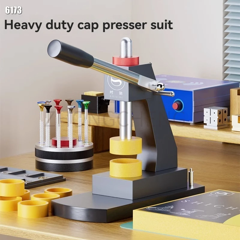 

Professional Pressure Gauge Bottom Cover Tool Watch Press Machine Watch Repair Tool Capping Machine, Back Cover Press Machine