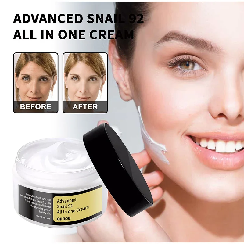 Snail Essence Cream 100g Cream Hydrates And Nourishes The Skin Diminishes Fine Lines And Nasal Folds Firms The Skin Anti-aging