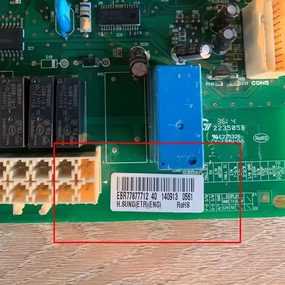Refrigerator Motherboard, PCB Control Board, Model Number EBR77877712, For Brand LG, Original