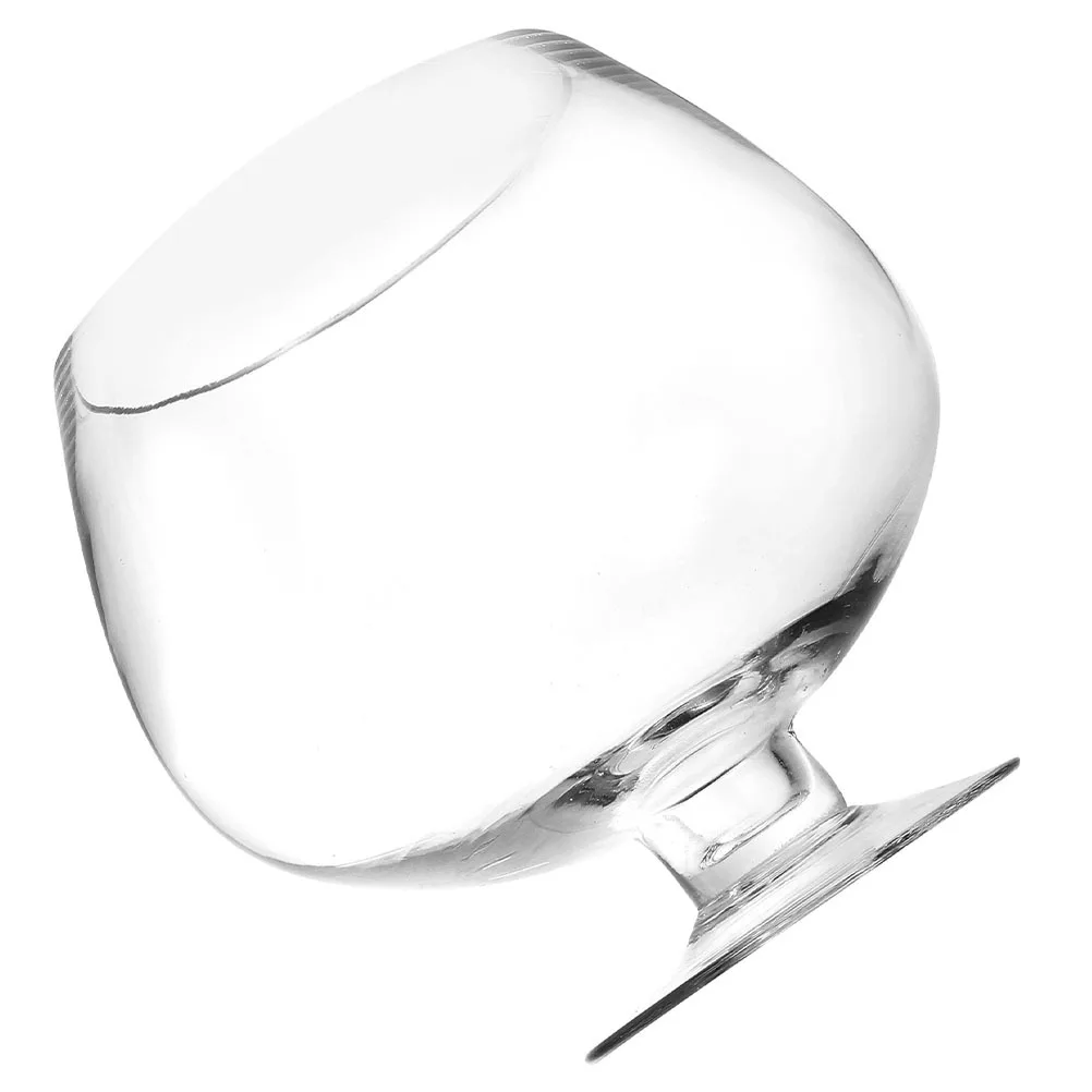 

Transparent Betta Fish Tank Glass Aquarium Vase for Desktop Home Decor Small Fish Bowl for Guppies Angelfish Water Plants