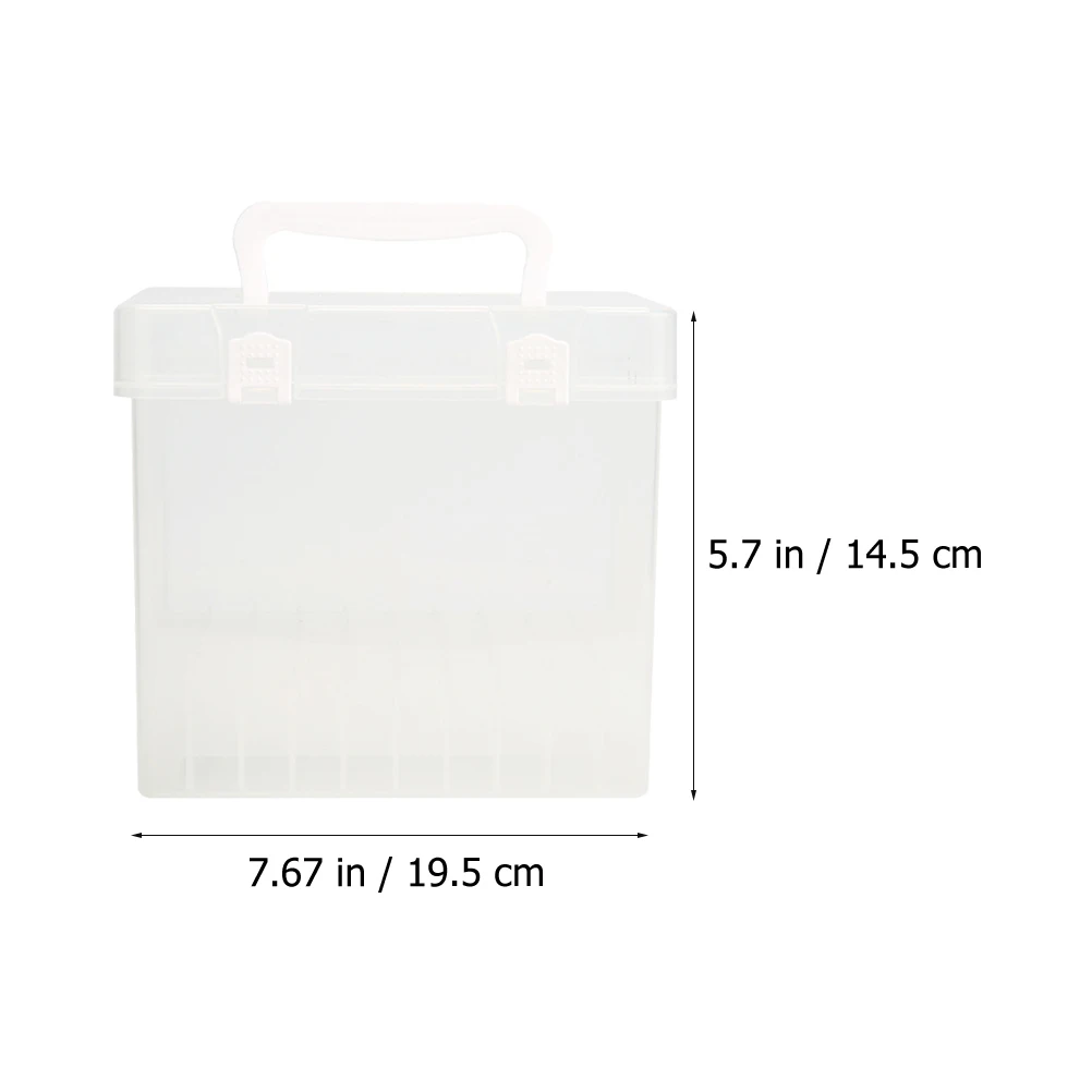 

1pc Solid Color Pen Box Stationery Organizer Premium Pencil Case For Mark Pens Storage Container Easy Open Sturdy Simple