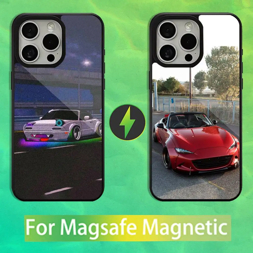 

Red M-miatas M-Mx5 Car Phone Case For iPhone 16,15,14,13,12,11,Pro,Max,Plus,Mini,Magsafe,Magnetic Wireless Charging Case