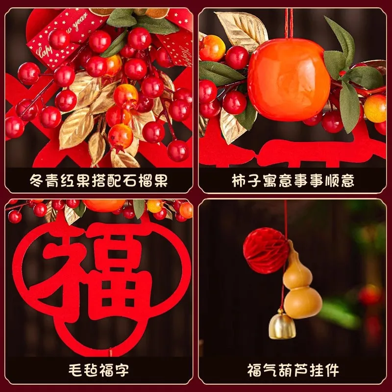 Chinese New Year Decoraiton 2025 New Year Wall Hanging Pendants Spring Festival Wall Decor Lunar New Year Home Decor