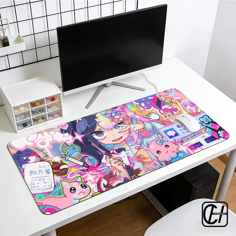 Needy Girl S-Streamer Overdose Mouse Pad E-sports Gaming Mouse Pad Oversize Personalized Desk Pad Keyboard Mouse Pad Carpet XAXC