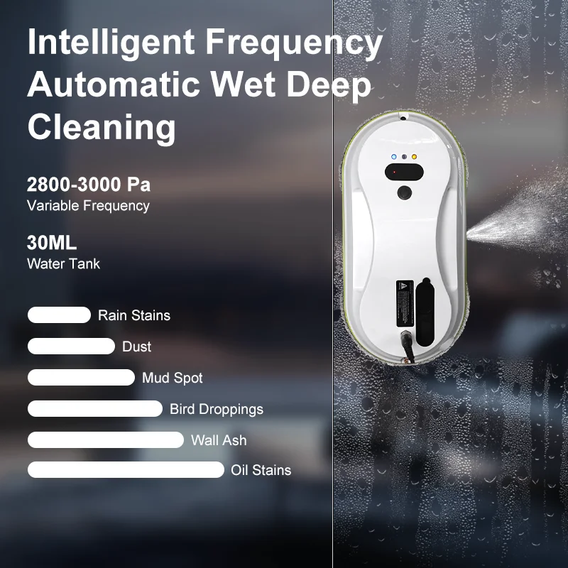 UPS system intelligent robot window cleaning unit