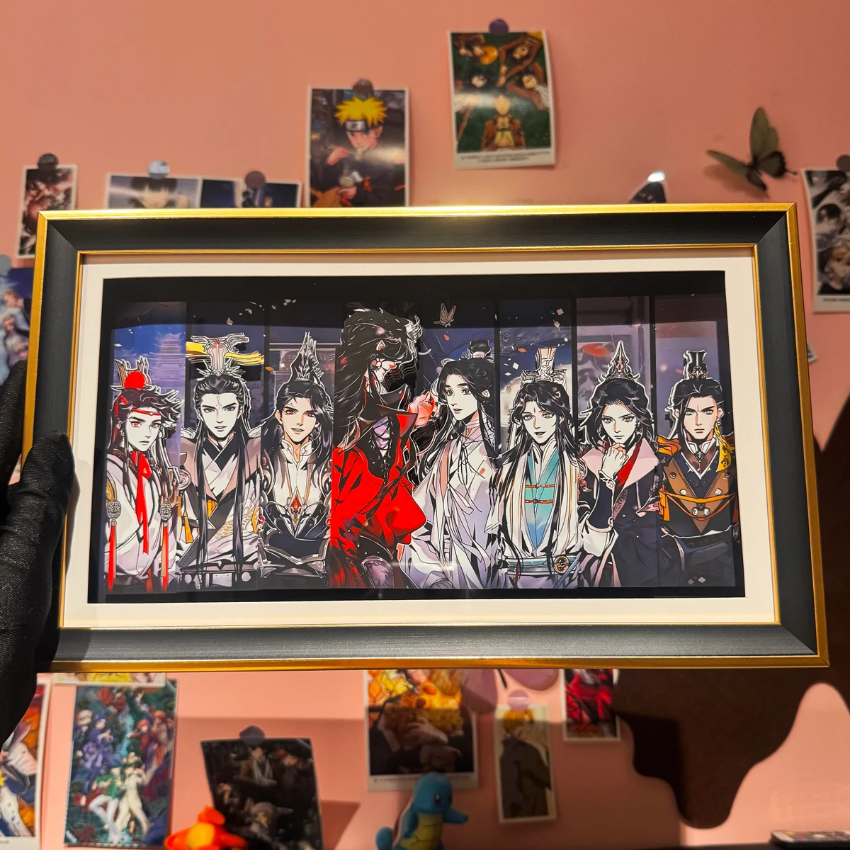 

Небесное официальное благословение, ручная работа, 3D художественная живопись, мультфильм, Си Лиан Хуа Ченг, фигурка, украшение для рабочего стола, коллекционные подарки для фанатов