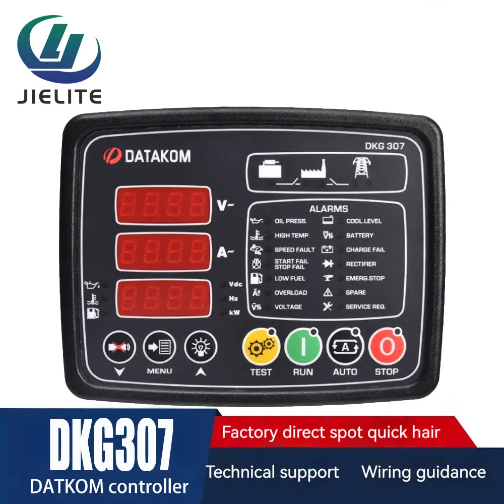 

DATAKOM DKG307 Genset Module Controller Panel MPU AMF CAN Generator Automatic Mains Fault Controller (Factory Straight)