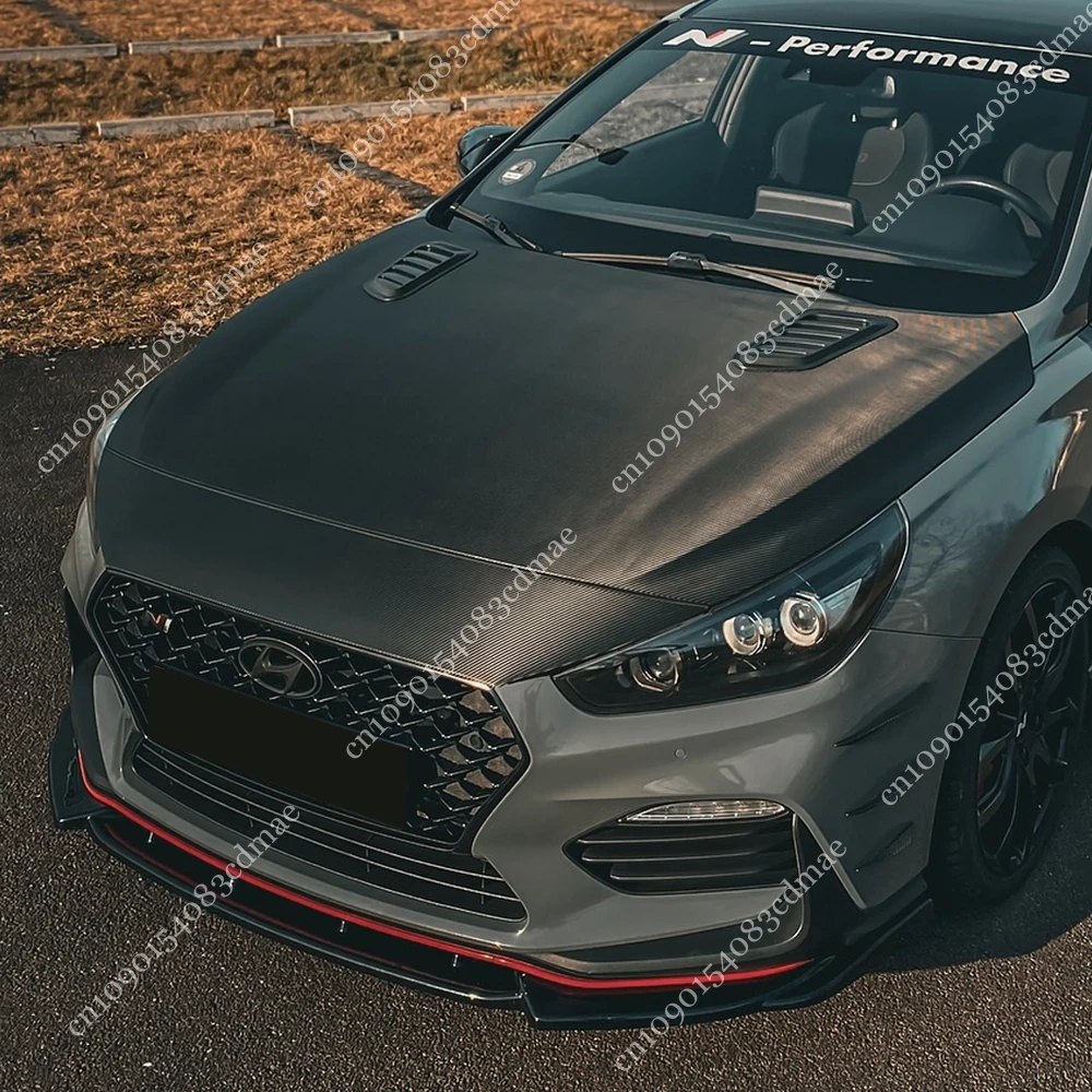 

Для Hyundai i30N 2017-2024 MK3 MK3.5 хэтчбек 3 шт. глянцевый черный передний бампер сплиттер для губ спойлер диффузор протектор комплекты кузова