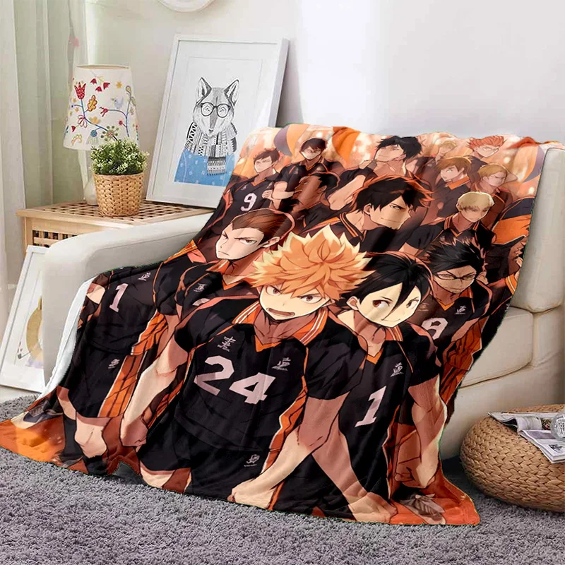 Youth Manga Haikyuu Blanket Collection: Hinata Shoyo Tobio Kageyama Bedding Throw Perfect Picnic Blanket & Sofa Cover