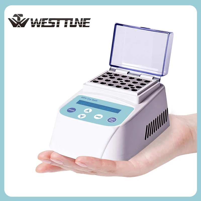 

WESTTUNE Мини-цифровой дисплей Портативный термостатический инкубатор для сухой ванны с нагревательным блоком для центрифужной ванны 0,2/0,5/1,5/2 мл