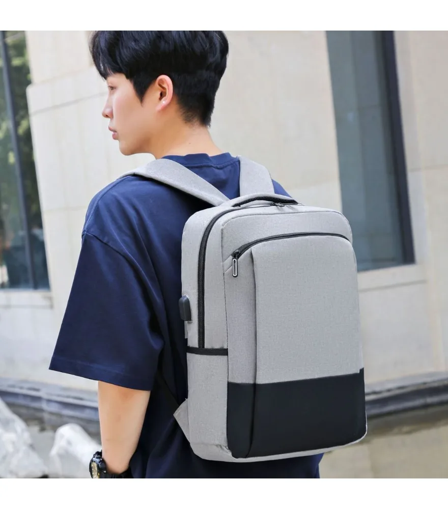 School bag Large capacity business computer bag Travel anti-theft design Backpack Male backpack College student High school Juni