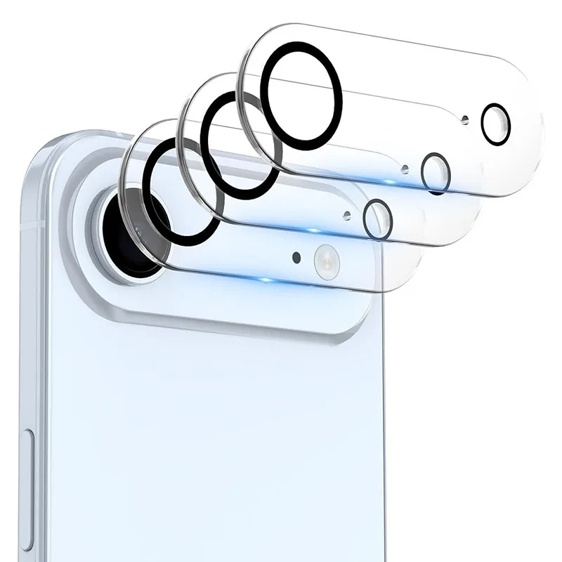 3D Clear Camera Lens Protector For Apple iPhone Air Back Camera Screen Protector Lens Tempered Glass For iPhone 17 17 Air