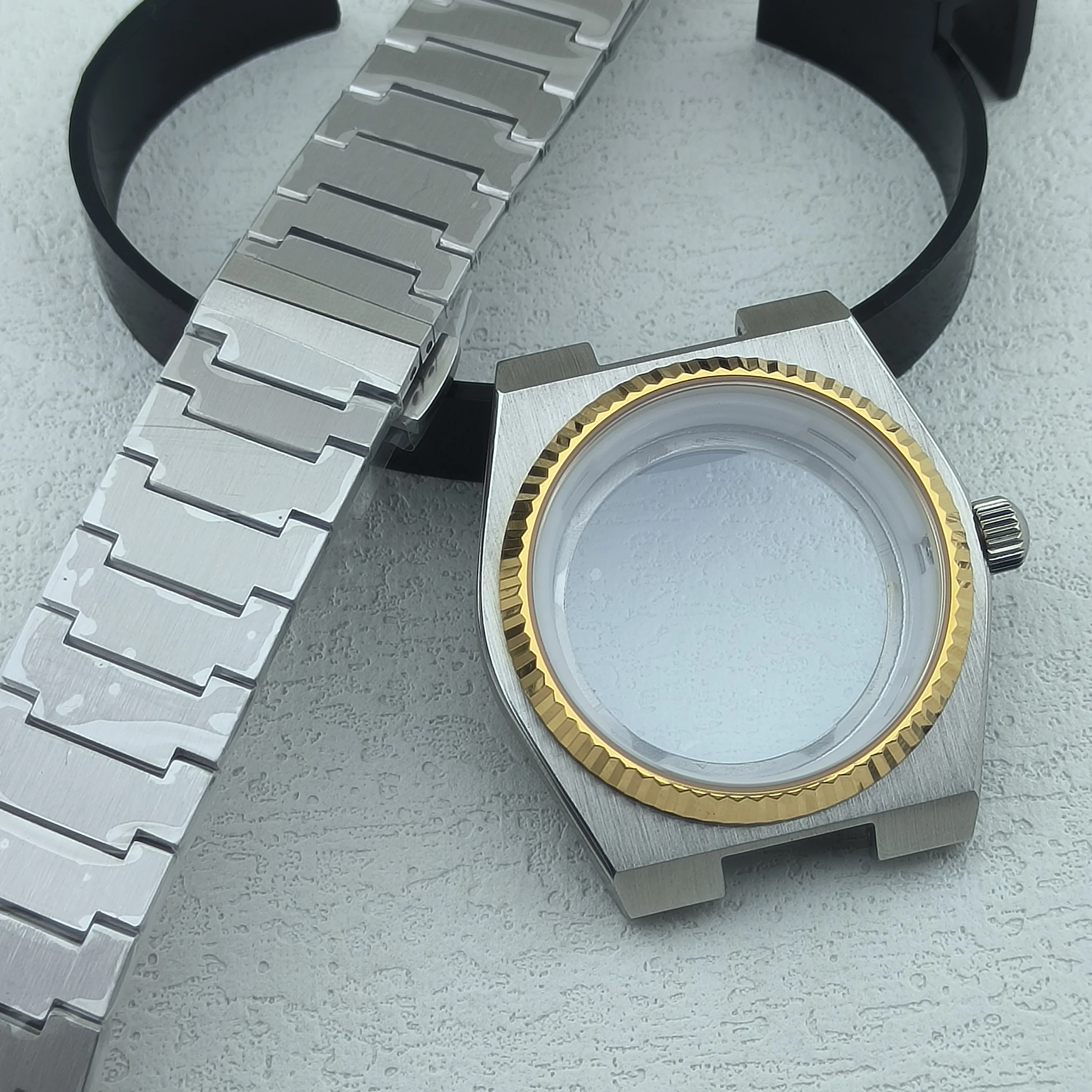 41MM NH Series 35 Case New Watch Case Sapphire Glass Fit for NH Series 35 36 Movements Compatible fit 31.8mm Dial