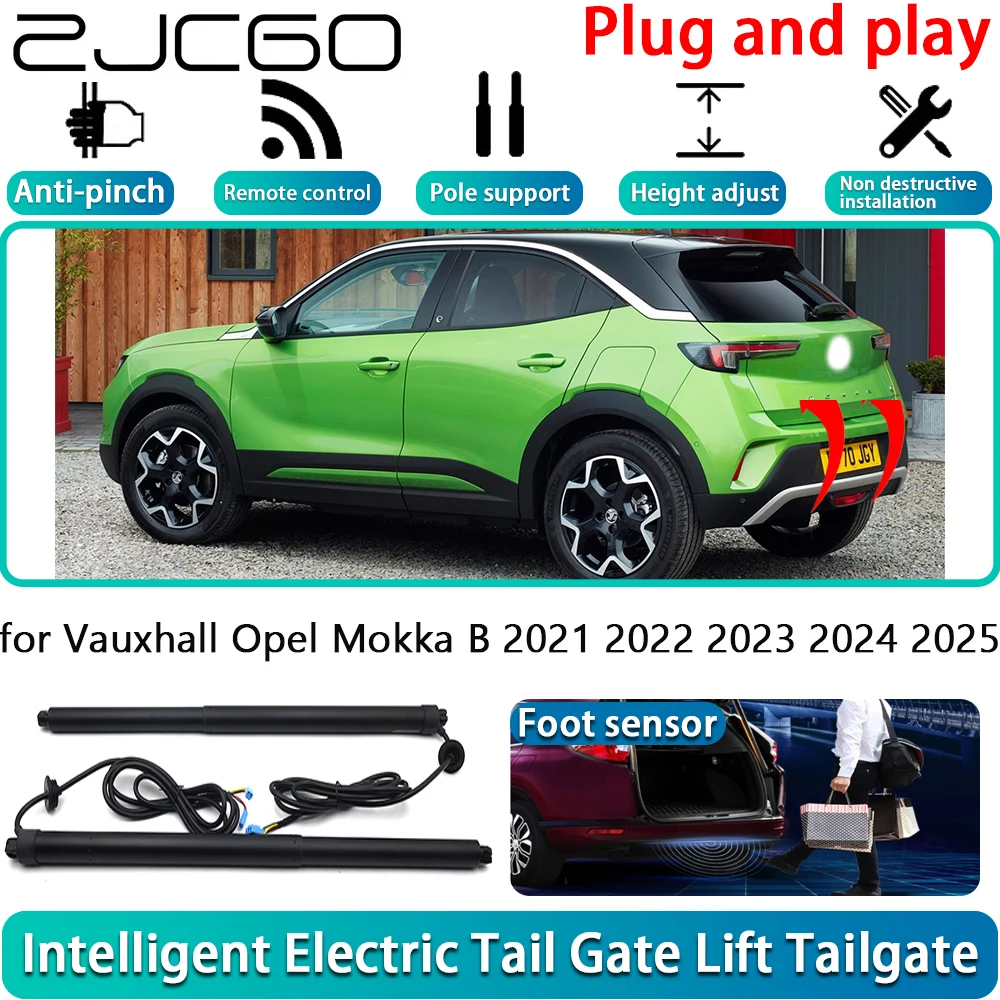

ZJCGO for Vauxhall Opel Mokka B 2021 2022 2023 2024 2025 OEM Electric Powered Tailgate Power Liftgate Automatic Tailgate System