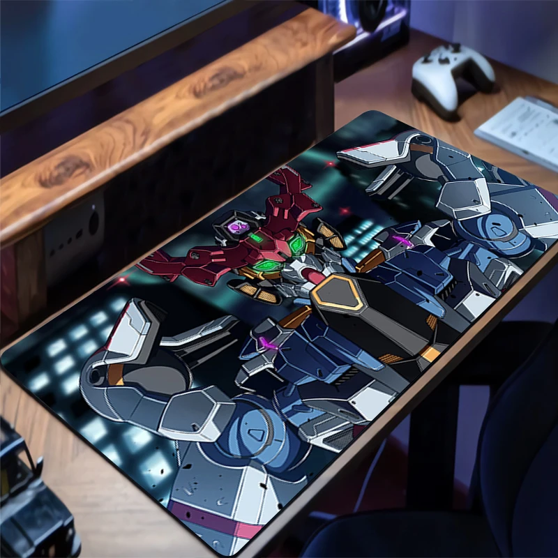 

Mouse Pad Office Mechanical Warrior Gundam PC Accessories HD Keyboard Mat Anime Pattern Anti-slip Rubber Mousepad Gamer Desk Mat