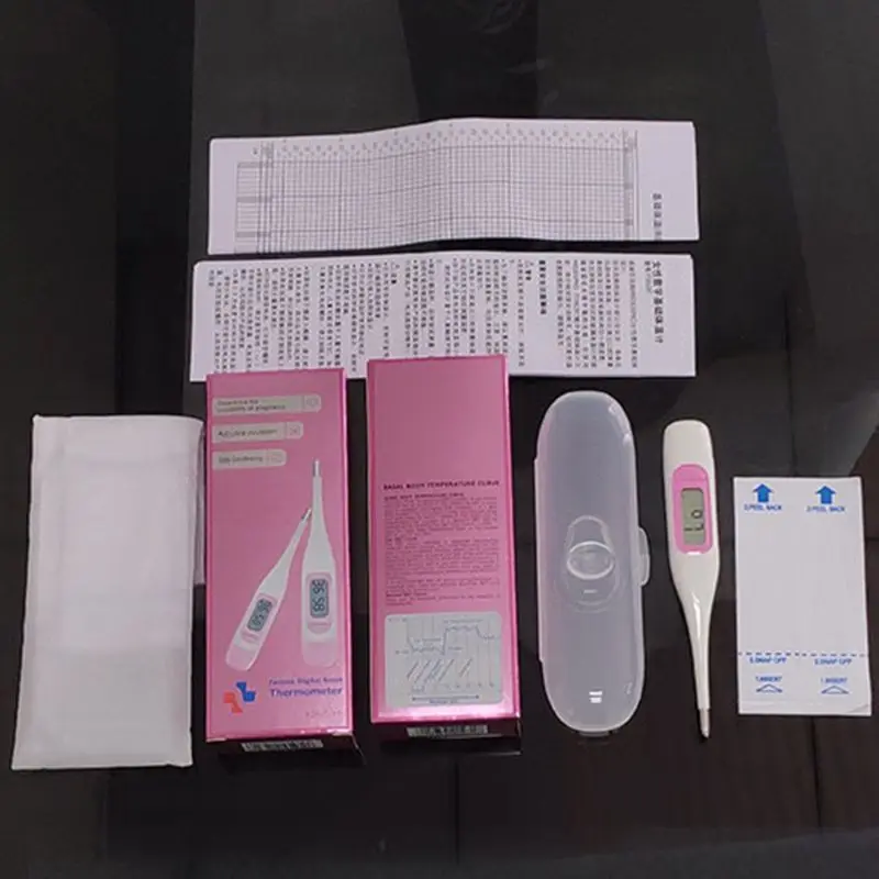 Female Ovulation Thermometer Women Pregnant Monitoring Portable Gadget LCD Basal Measuring Fertility Period Tracking