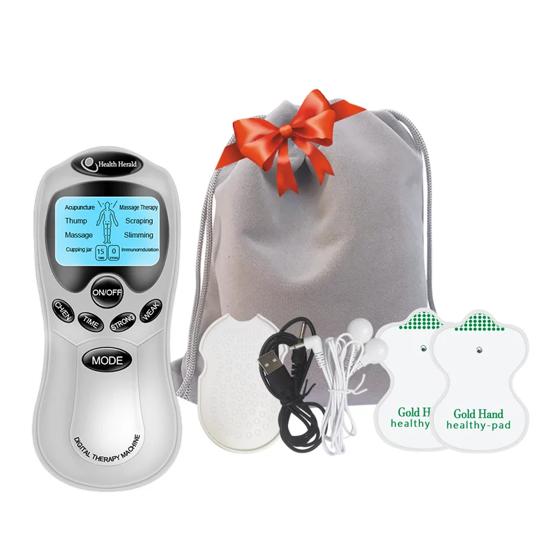 Electric Muscle Massager + Storage bag Tens Therapy Pulse Massage for Neck Back Body Relaxation Treatment masajeador muscula