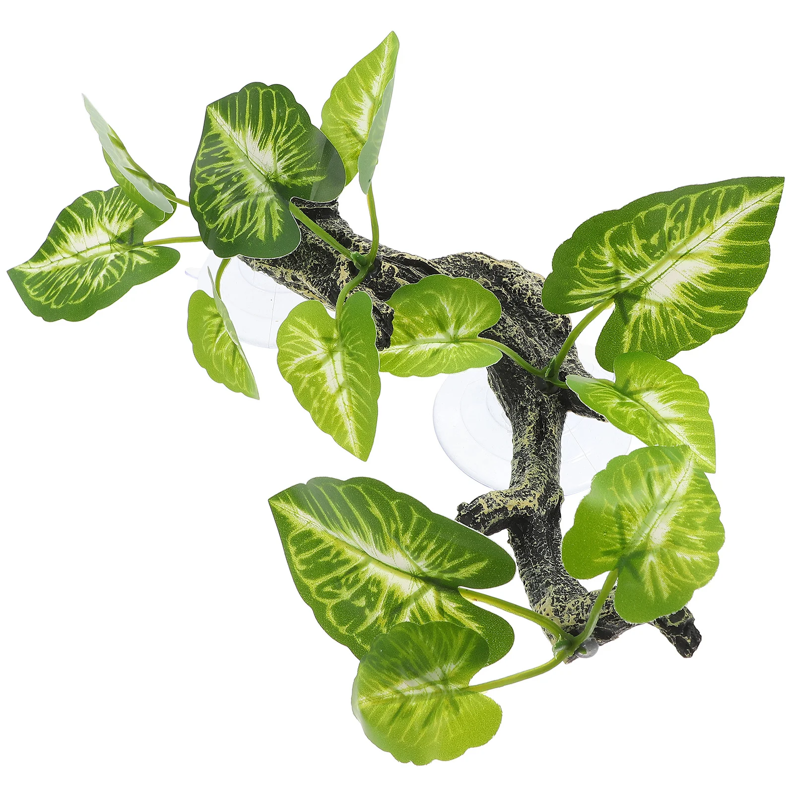 

Realistic Resin Terrarium Plant Ornament Fake Reptile Decor For Indoor Habitat Simulation Branch Reptile Tank Accessory Pet