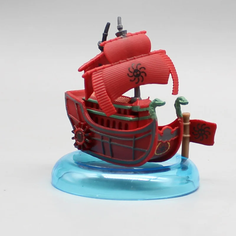 8pcs/set Anime One Piece Thousand Sunny Pirate Ship Action Figures Navy Going Merry Boat Miniature Collection Toys Birthday Gift