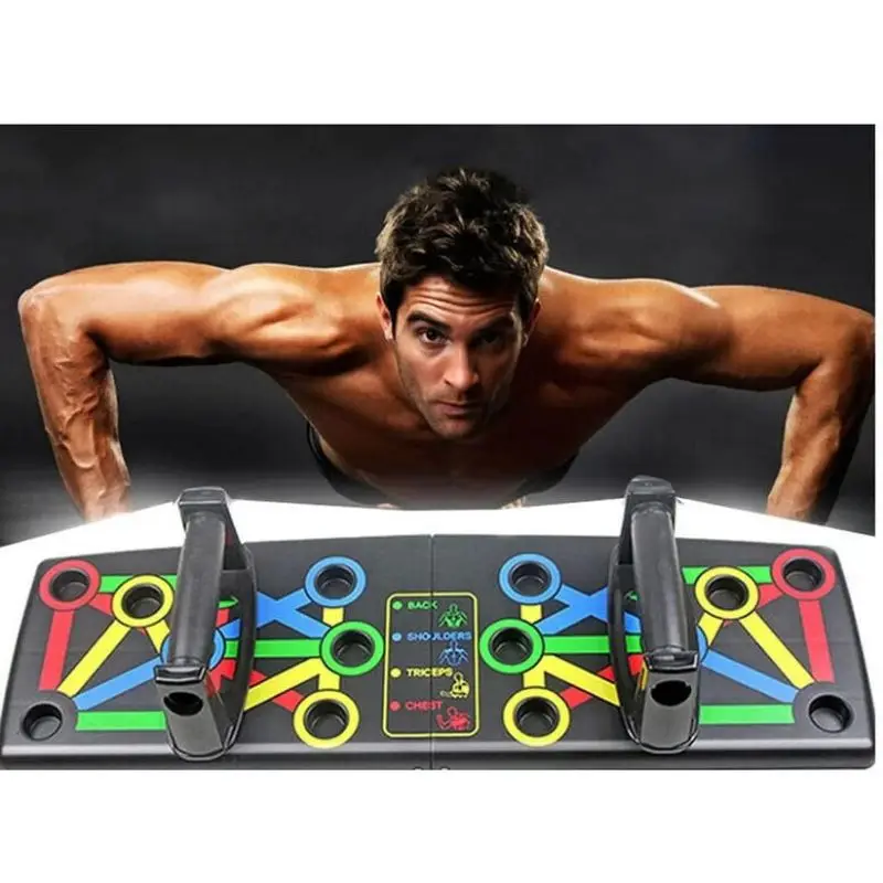 14 in 1 Push-up Board untuk ABS otot perut latihan kebugaran Push-Up berdiri latihan olahraga latihan Gym peralatan