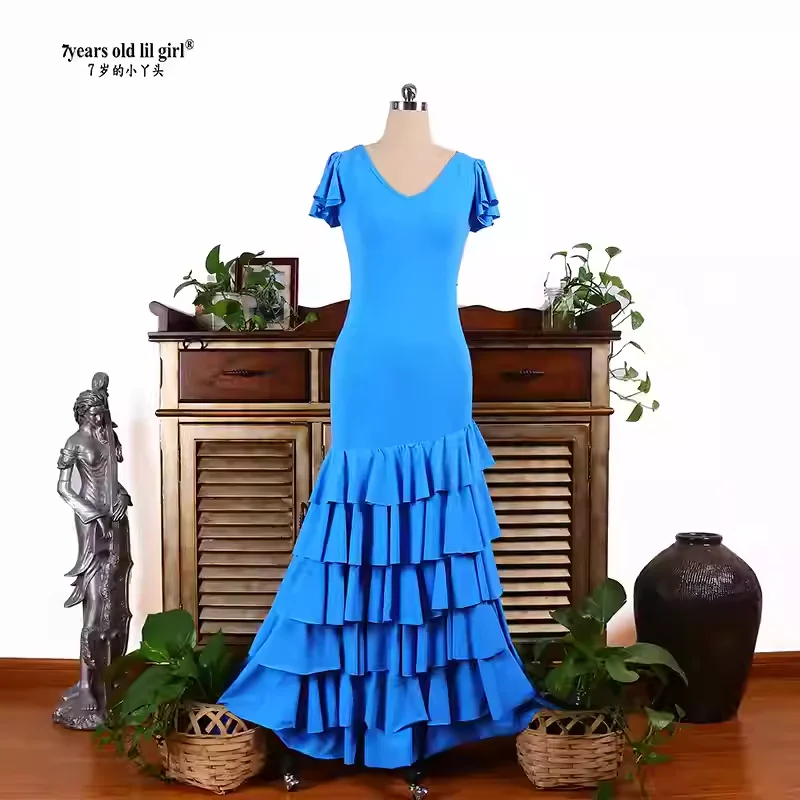 Robe de bal españollilgirl de 7 ans, robe de Flamenco, ropa para mujerENE03