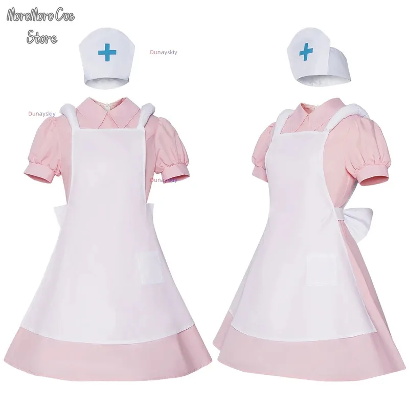 

COSda@Nurse Joy Cosplay Costume Anime Nurse Uniform Maid Outfit Women's Dresses Halloween Role-playing Outfits Wig Shoes Prop Su
