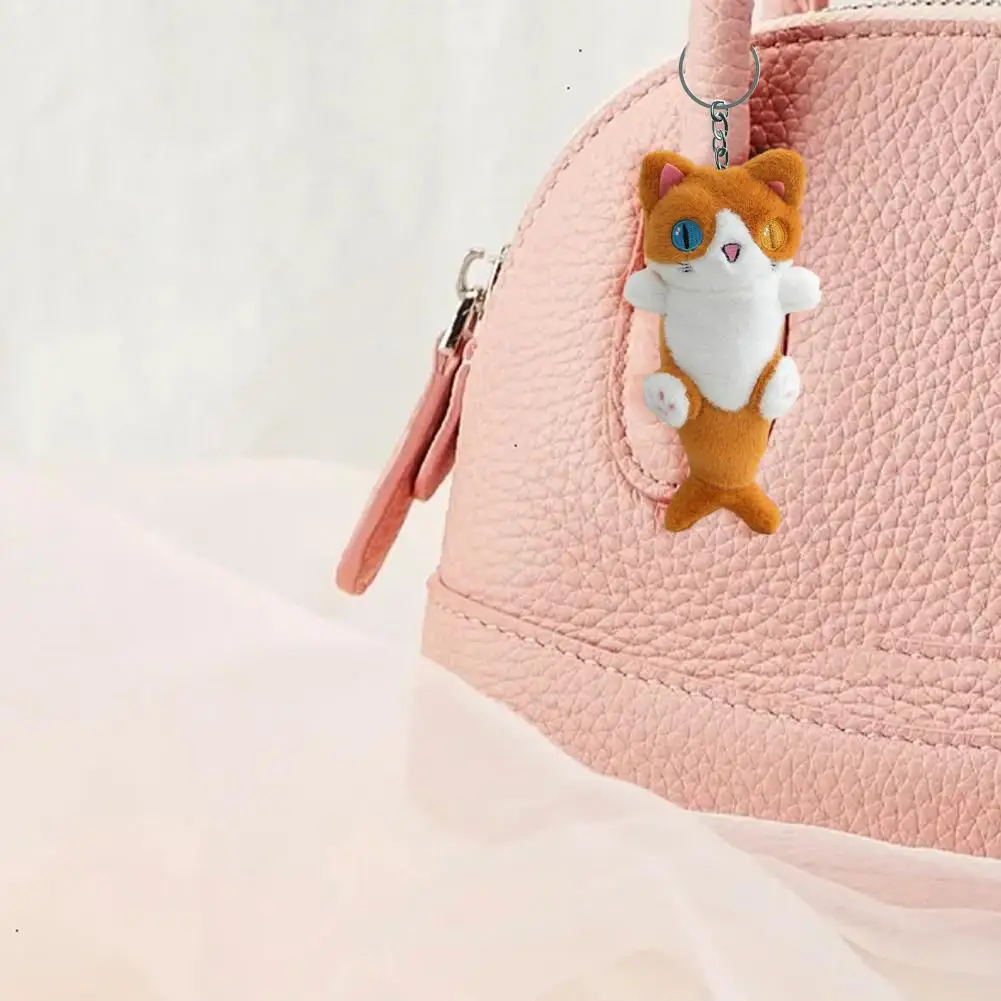 Plush Doll Pendant Soft Toy Keychain Adorable Mermaid Cat Doll Backpack Keychain Soft Stuffed Pendant for Backpack Pendant Gifts