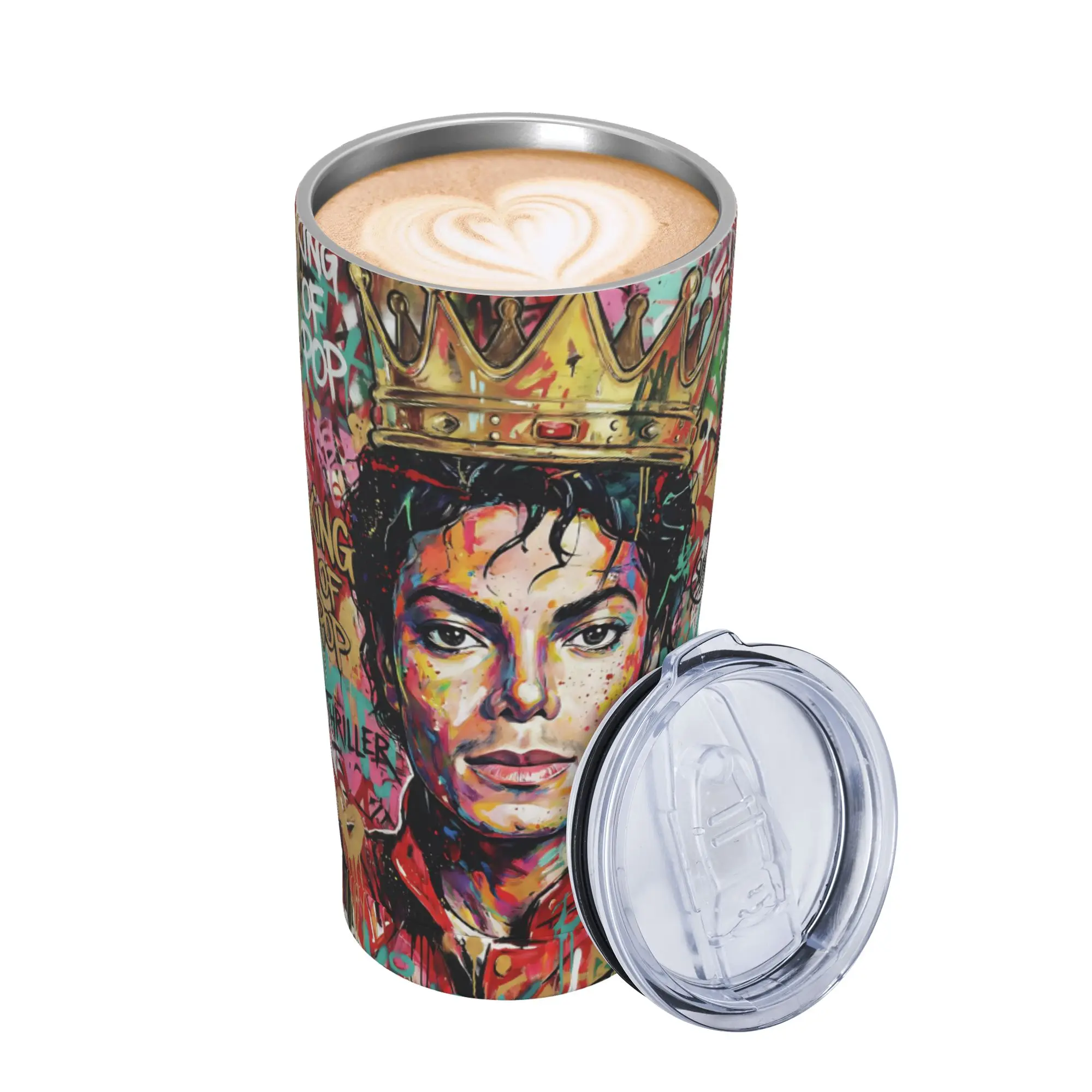 Singer Michael Jacksons MJ Tour 2026 Tumbler Vacuum Insulated  Coffee Cups with Lid Straw Double Wall Mugs Water Bottle 20oz