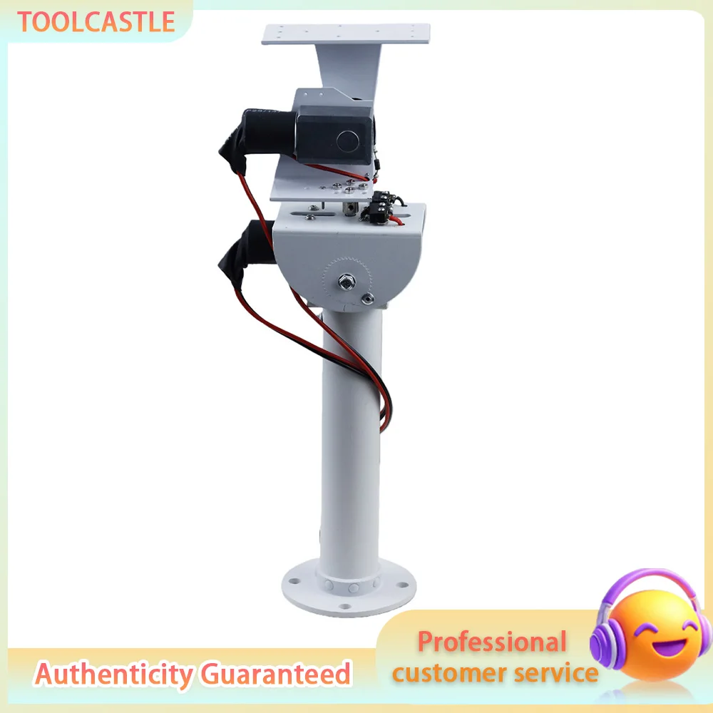 DC Dual Axis PTZ, Solar Tracking Pan Tilt for Robot, Heavy Duty High Torque All Metal X Y Axis Camera Mount