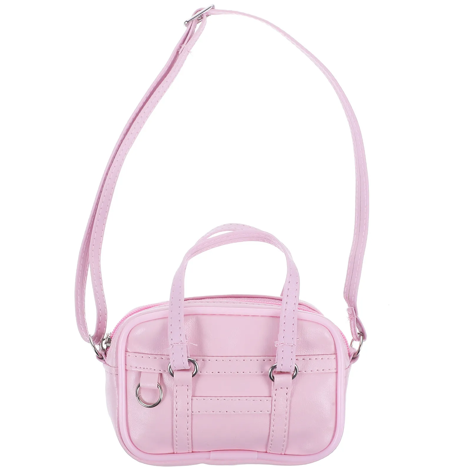 

Cute Pink 18 Inch Mini Handbag for 18-Inch Figures Fashionable Purse for Crossbody Shoulder Or Hand Carry Enriches Imaginative