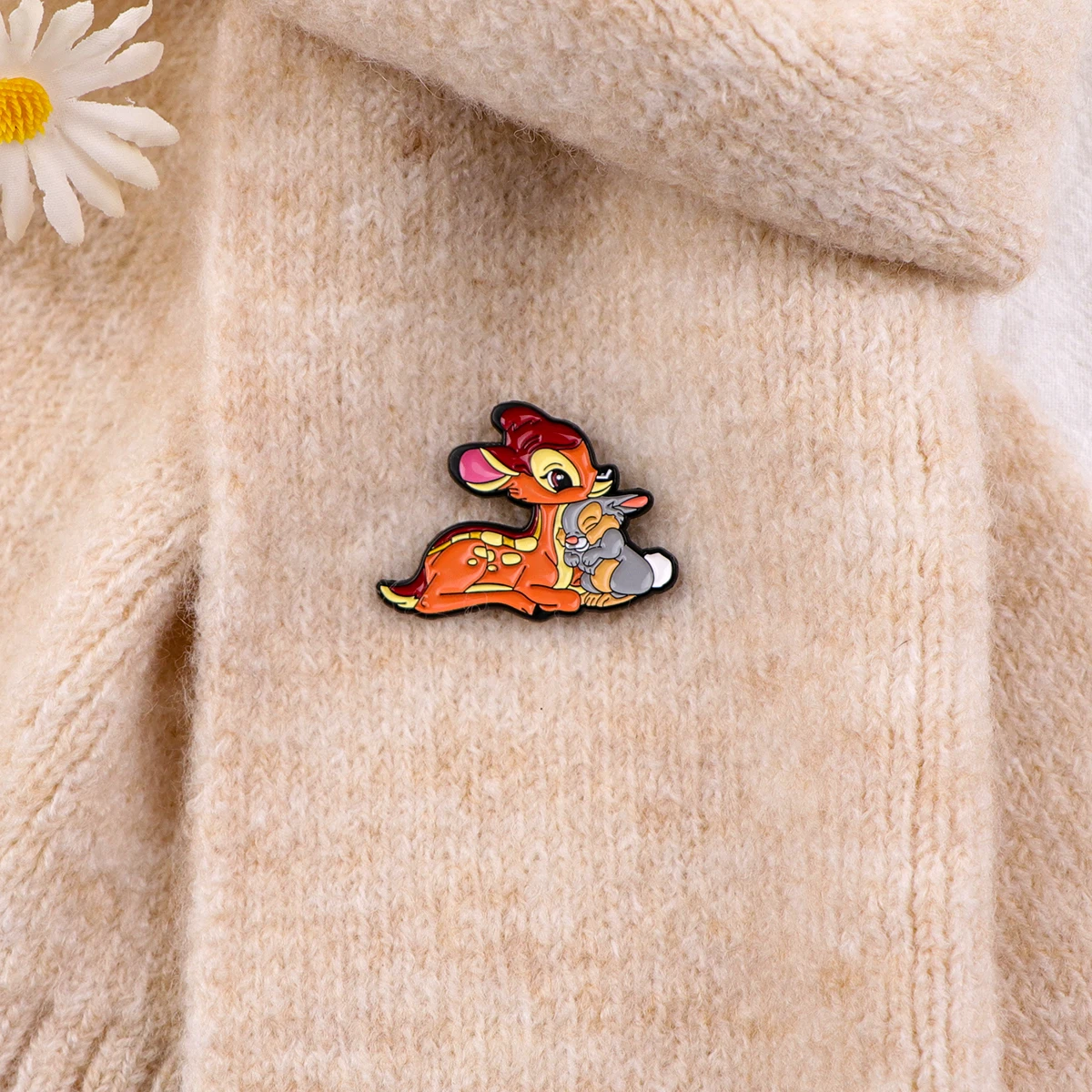 1-4 قطعة مختلط لطيف بامبي المينا دبوس الكرتون دبابيس شارات على ظهره للنساء التلبيب دبابيس تأثيري اكسسوارات الهدايا