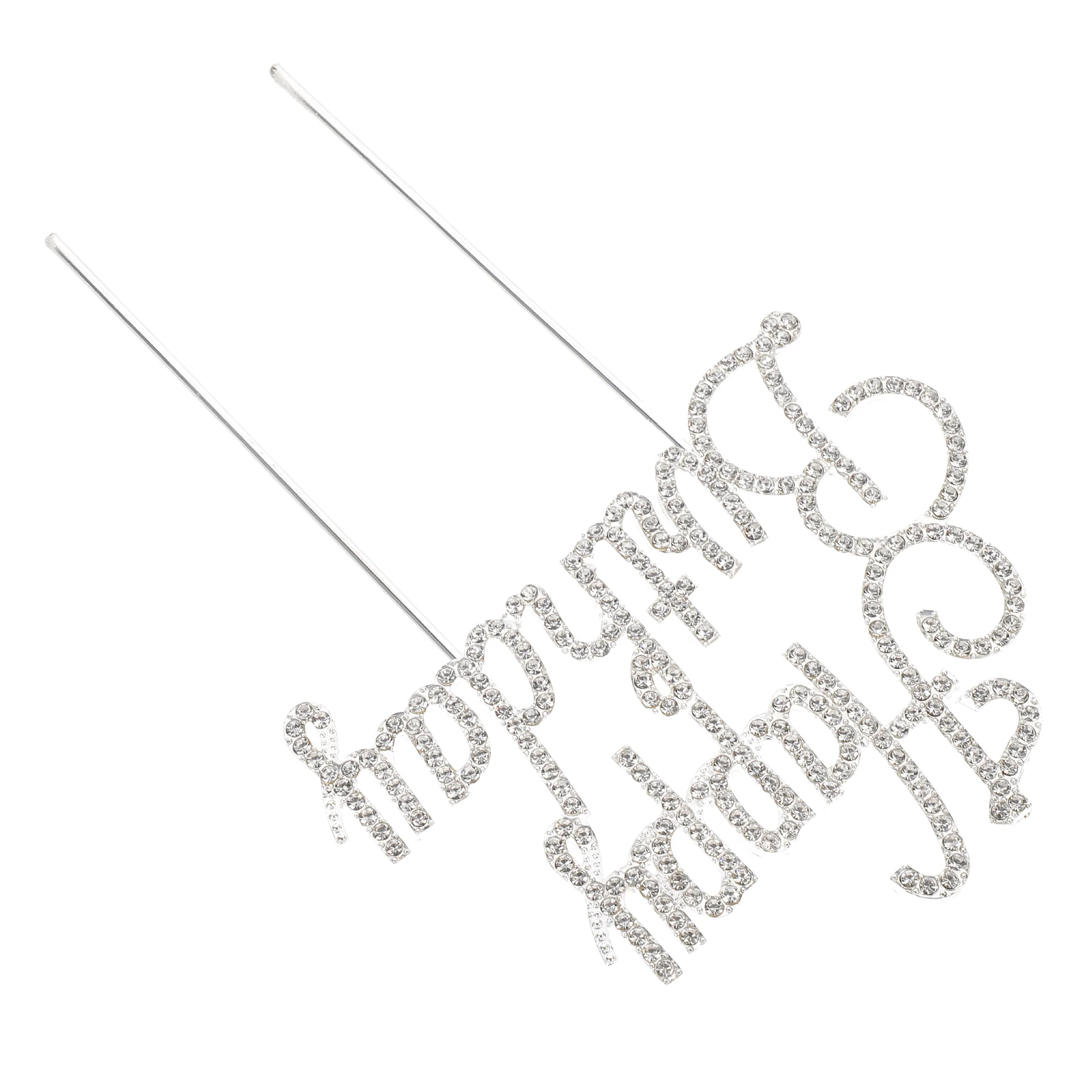 

Elegant Zinc Alloy Birthday Cake Toppers Adjustable Height Cupcake Decor Dessert Table Accessories