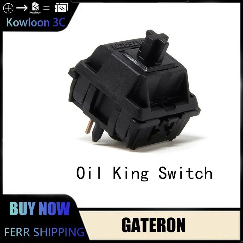 GATERON New Oil King Shaft Mechanical Keyboard Linear Feeling Switch Accessories 55gfG Shaft 5pin 60 Million Times Lifetime