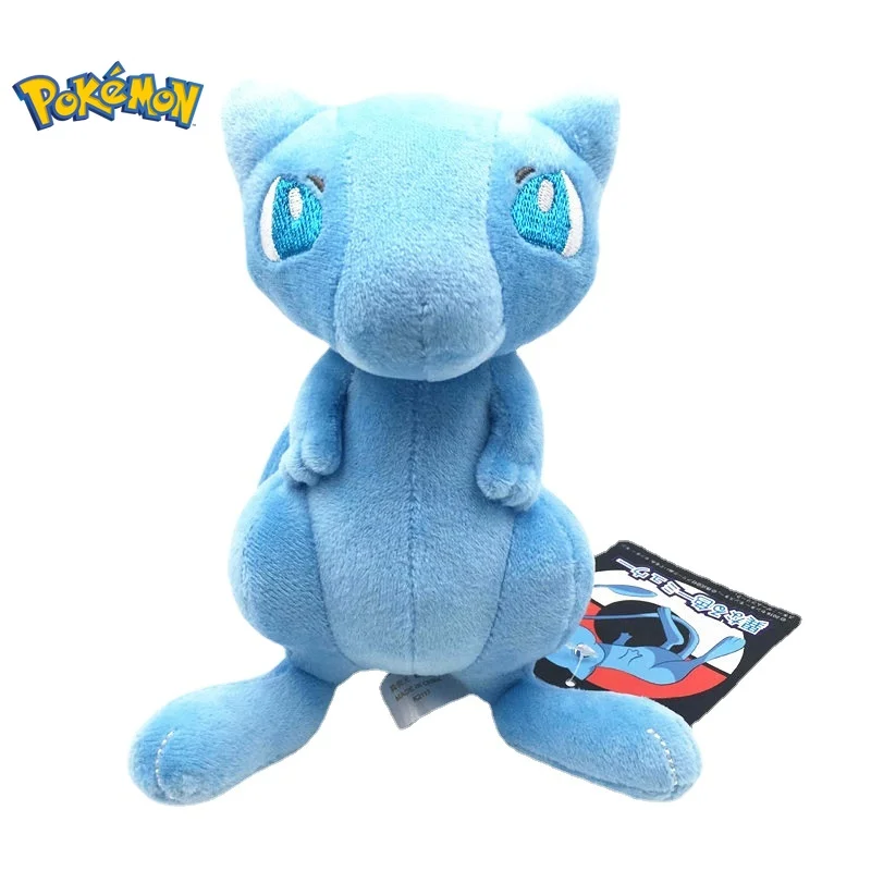 Pokemon Mewtwo Plush Doll Kawaii Anime Go dex Mew Plush Toys Soft Stuffed Cute Blue Black Shiny Mew Doll Birthday Gift For Girls