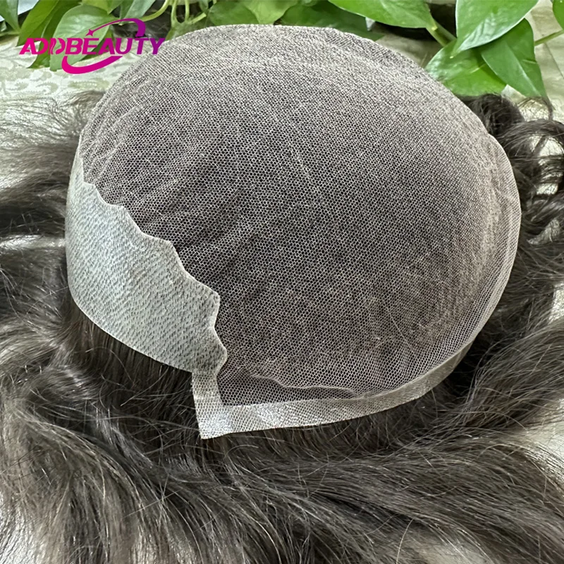

HD Lace PU Base Men Toupee Indian Human Hair Wig for Man Skinlike HD Lace PU Natural Remy Hair System Unit Brown Human Hairpiece