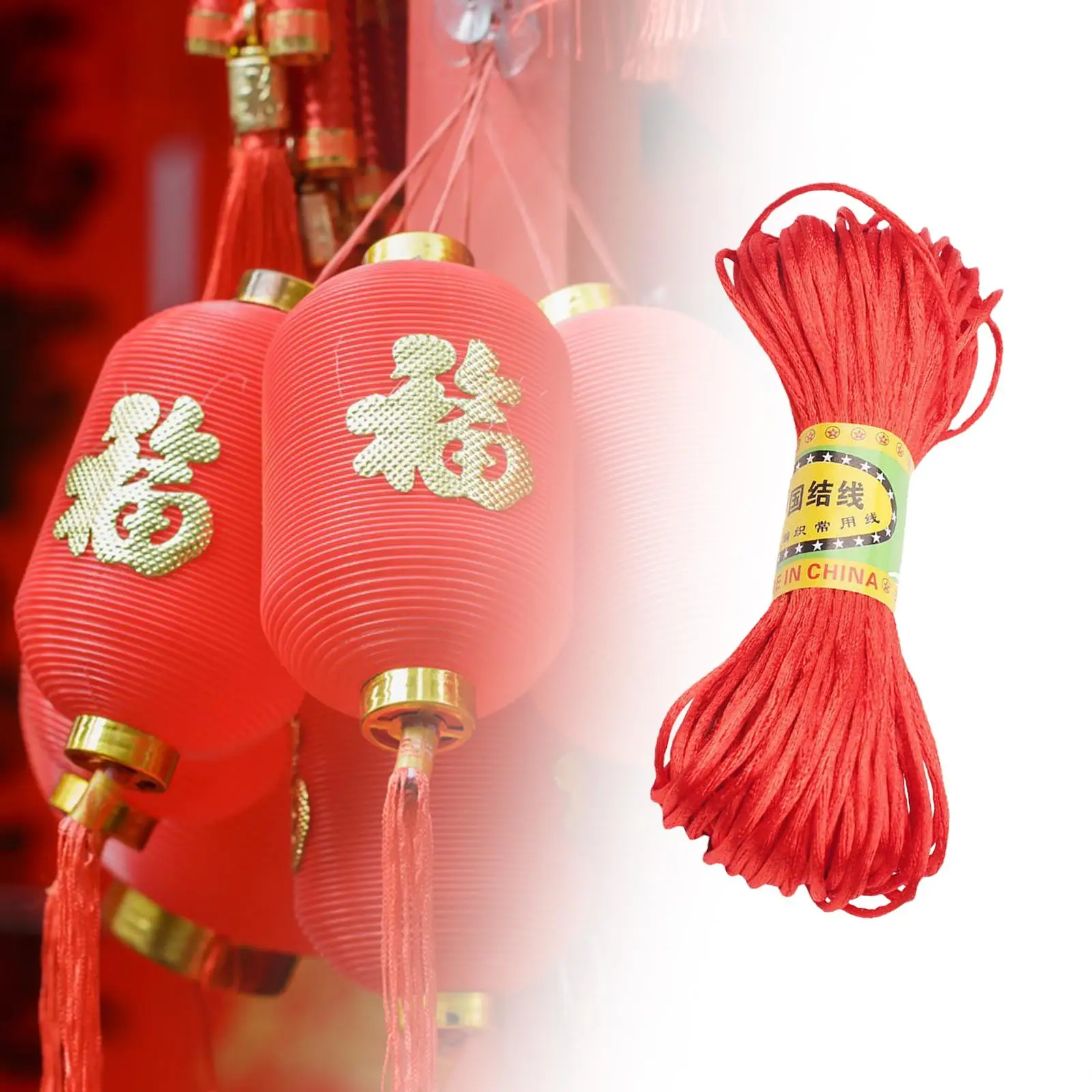 Chinese Knot Thread Red Beading Braided Thread for Chinese Knot DIY Craft Necklaces Bulk Beading Thread Jewelry Making Kumihimo