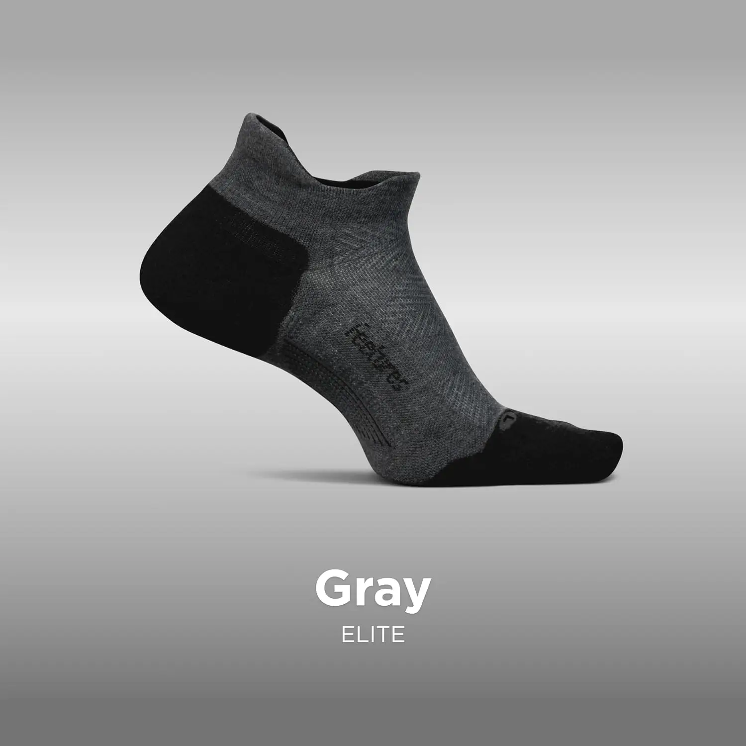 Elite Max Cushion No Show Tab Unisex Running Socks, Athletic Compression Socks, Moisture Wicking