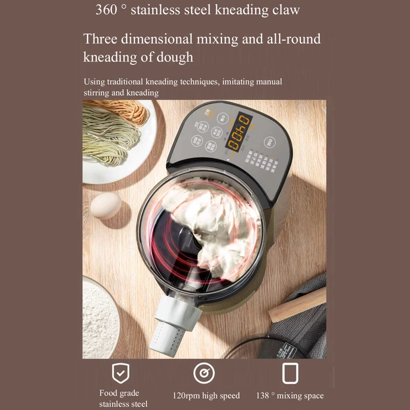 Electric Automatic Noodle Maker Machine Multifunction Pasta Maker Dough Roller Dumpling Skin Machine Various Shapes