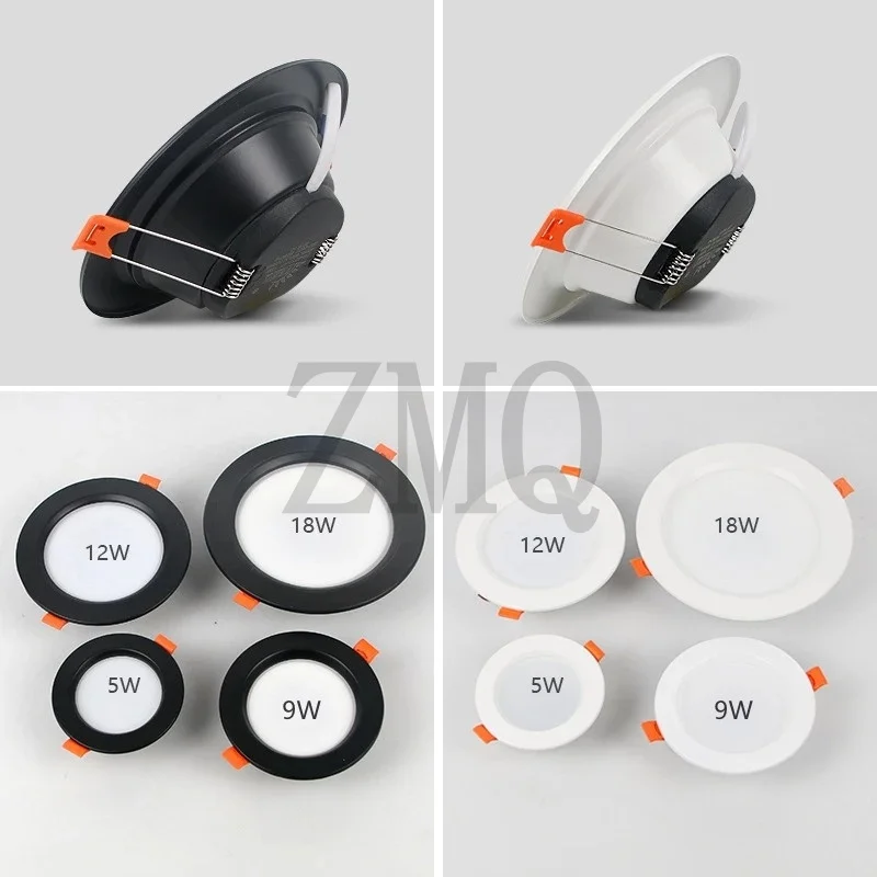 Led Downlights 5W 9W 12W Led Ceiling Light 18W Recessed Down Light Round Led Panel Light 220V LED Spot Light Indoor Lighting