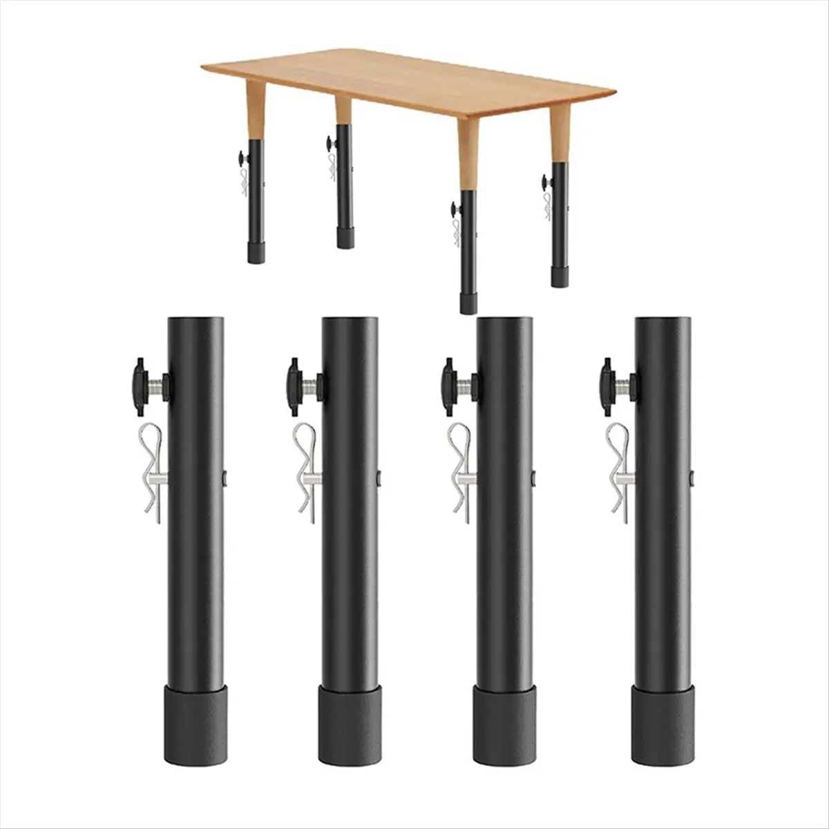 【~ New A88T】Table Leg Extender Table Workbench Height Extender Easy to Install Use Straight Leg Table Leg Extender