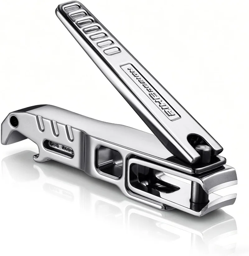 Heavy Duty Nail Clipper for Thick Ingrown Nails Built‑in Nail File Bottle Opener Portable EDC Manicure Tool for Men Seniors
