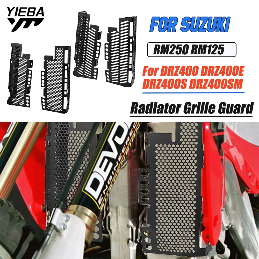 

Motocycle Radiator Grille Cover Water Tank Guard Protection Accessories FOR Suzuki RM250 RM125 DRZ400 DRZ400E DRZ400S DRZ400SM