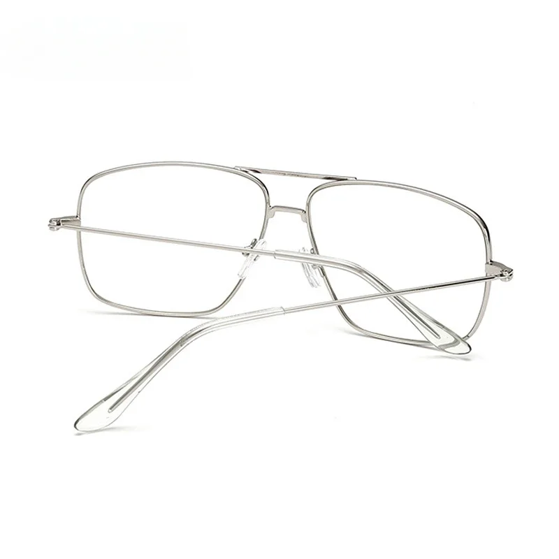 New Vintage Gold Metal Frame Eyeglasses Mens Womens Sun Glasses Retro Square Optical Lens Eyewear Nerd Clear Lens Glasses Oculos