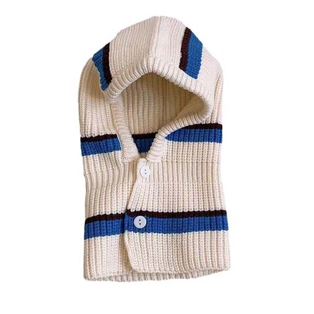 شخصية لينة الطفل محبوك قبعة قبة زر الرضع البلوز قبعة مرنة Brimless الرضع بالاكلافا القبعات في الهواء الطلق