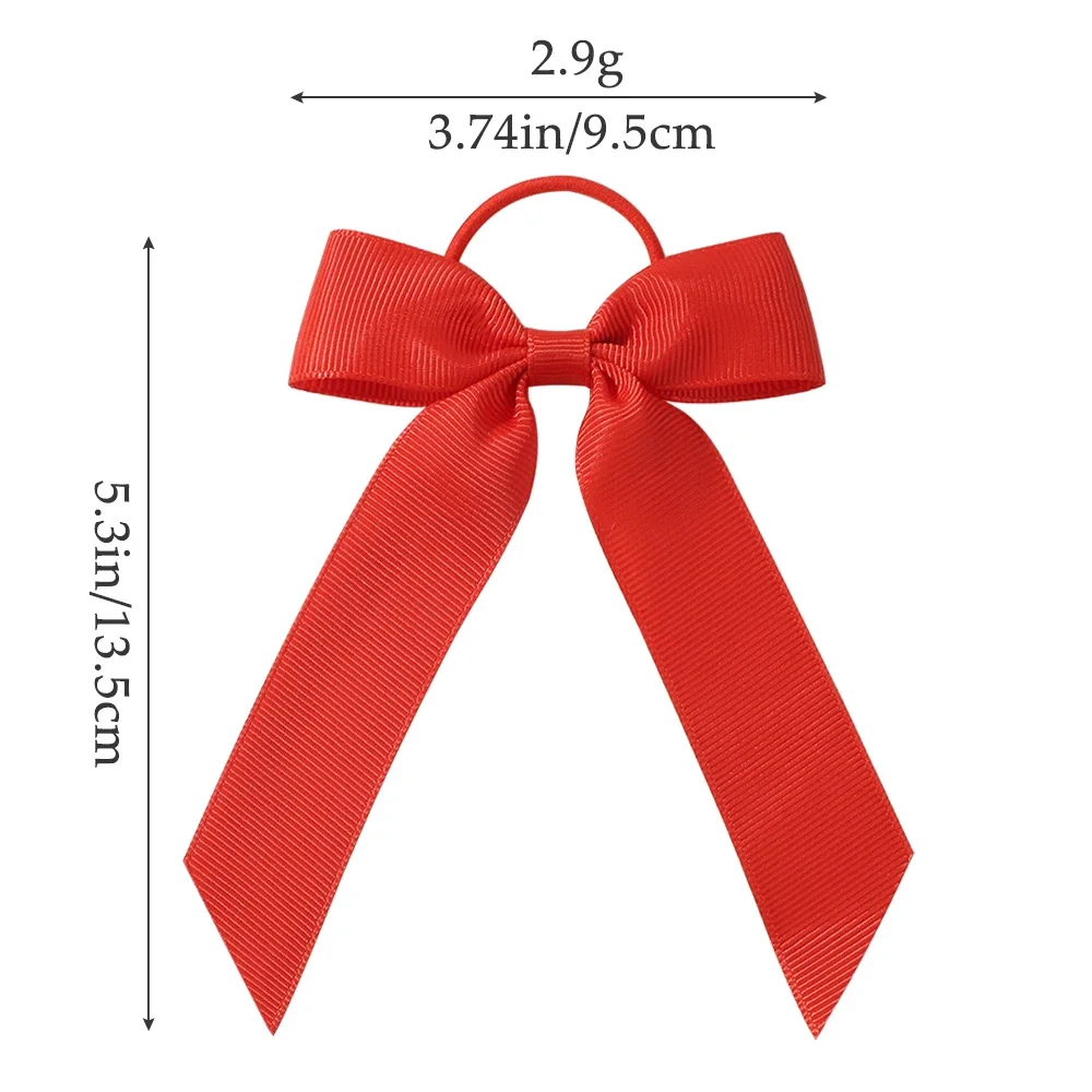 Ribbon Hair Bands Toddler Cheer Bow Head Rope Kids Fashion Solid for Sweet Girls children Party Headwear Hair Accessories - 4