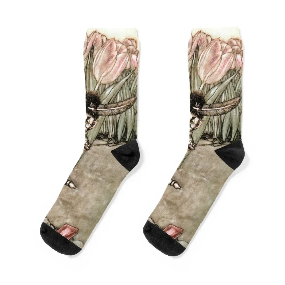 

Fairy from Peter Pan - Arthur Rackham Socks snow gift crazy ankle Woman Socks Men's