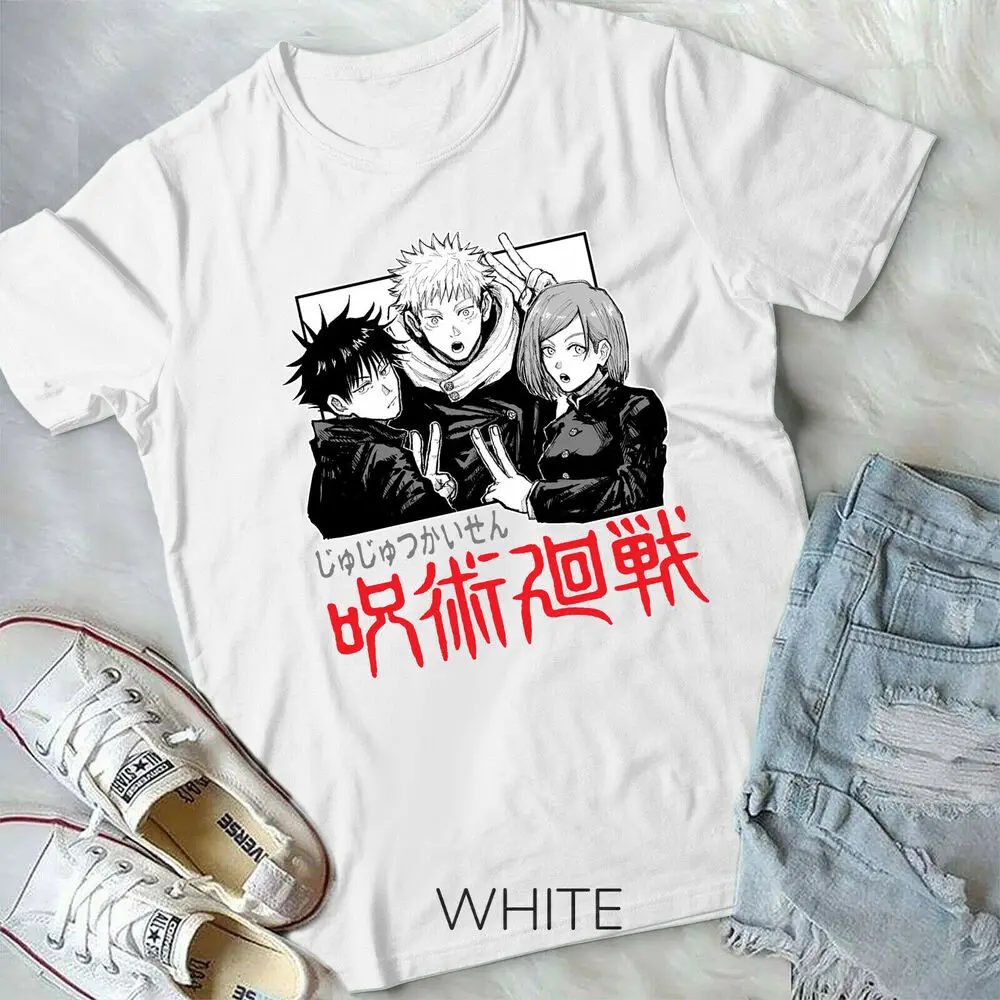 Unisex T-Shirt Satoru Gojo,Yuji Itadori Megumi Fushiguro,Jujutsu Kaisen Anime