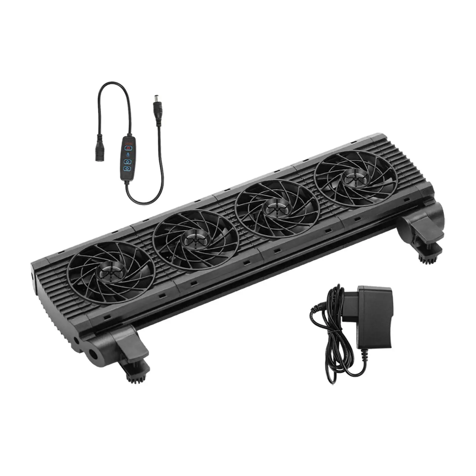 Aquarium Chiller Chiller Cooling Fan Fish Tank Cooling System Water Chiller Angle Adjustable for Axolotl Coral Salt/Fresh Water