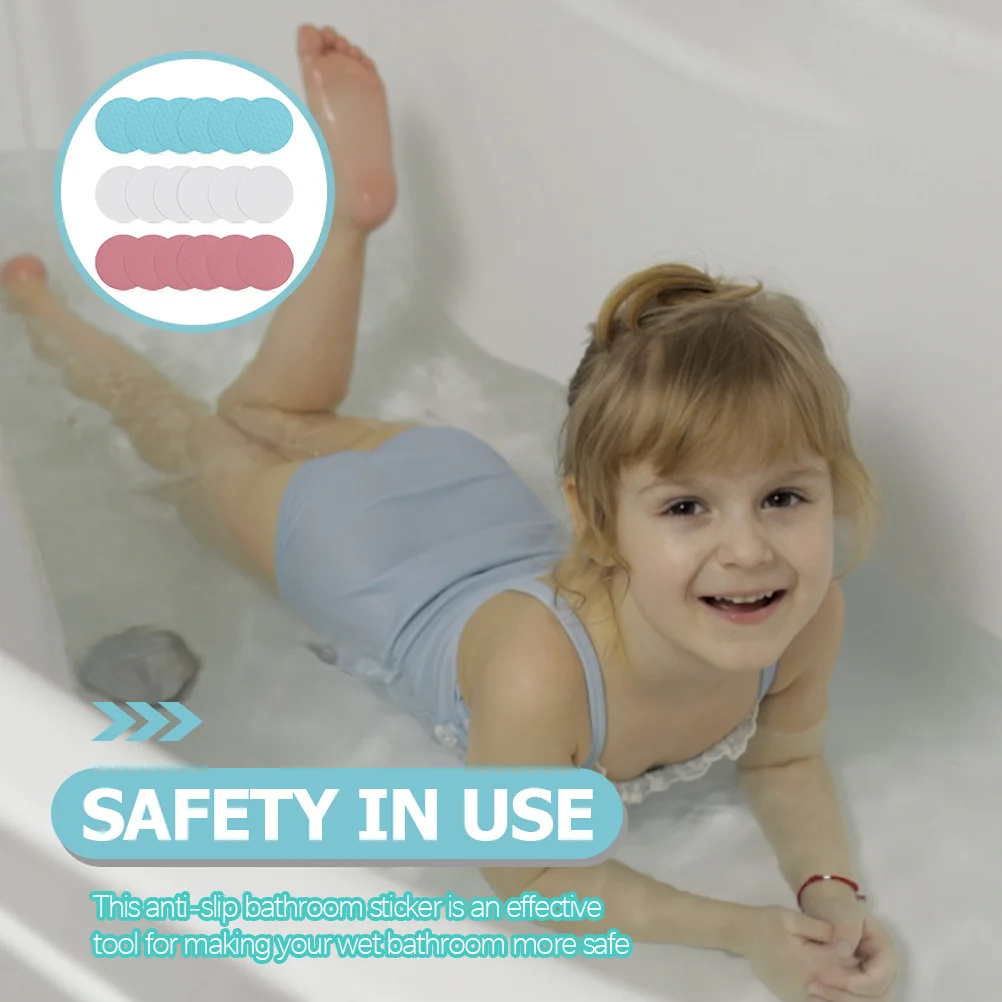 

18Pcs Anti-Slip Bathroom Stickers Circular Non-Slip Shower Decals Bathtub Safety Strips Adhesive Bathtub Nonslip Decals