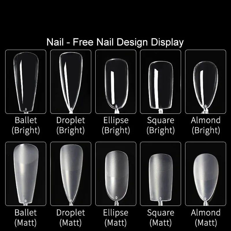 240 قطعة/صندوق الأظافر وهمية مربع رئيس اضغط على الأظافر رقيقة جدا مسمار نصائح DIY بها بنفسك شفافة أظافر صناعية تمديد نصائح مسمار الملحقات #3